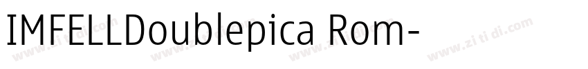 IMFELLDoublepica Rom字体转换